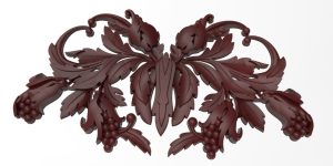Wood Relief of Bunches of Grapes for CNC Router Stl File Wood Relief of Bunches of Grapes for CNC Router Stl File
