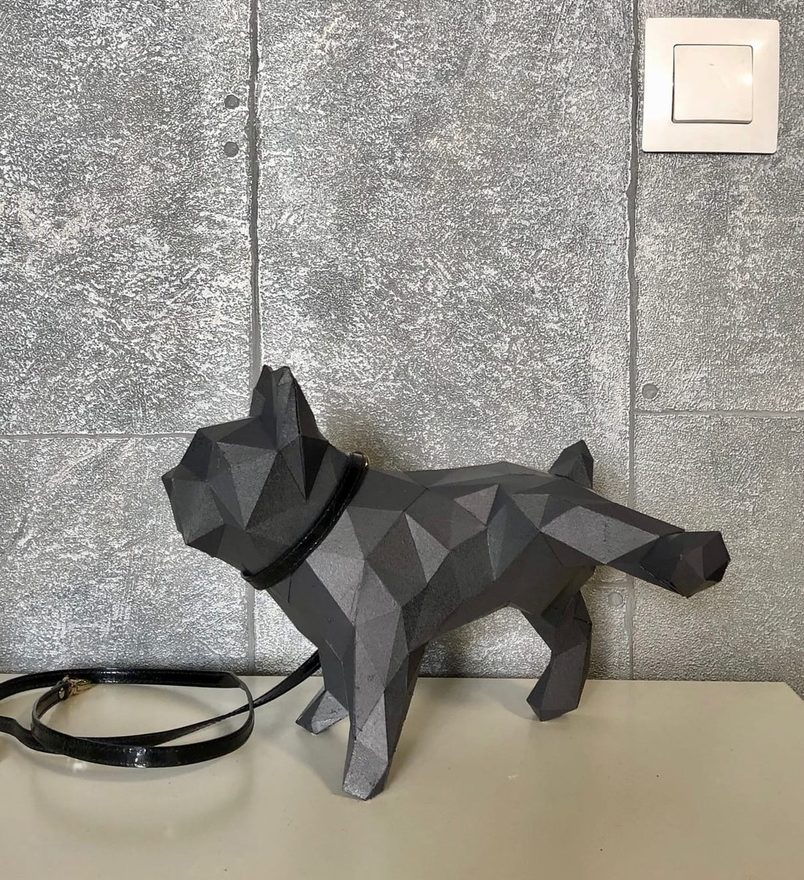 Dog Papercraft Low Poly (Download Now) 