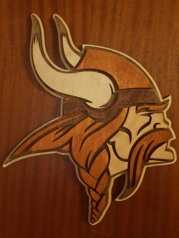 Viking Head Wall hanging CNC File Free - Dezin
