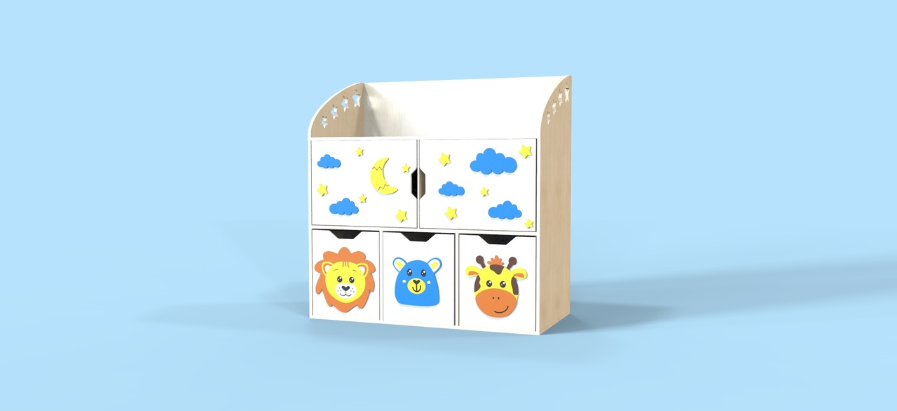 Well designed kids organiser cnc file free - Dezin