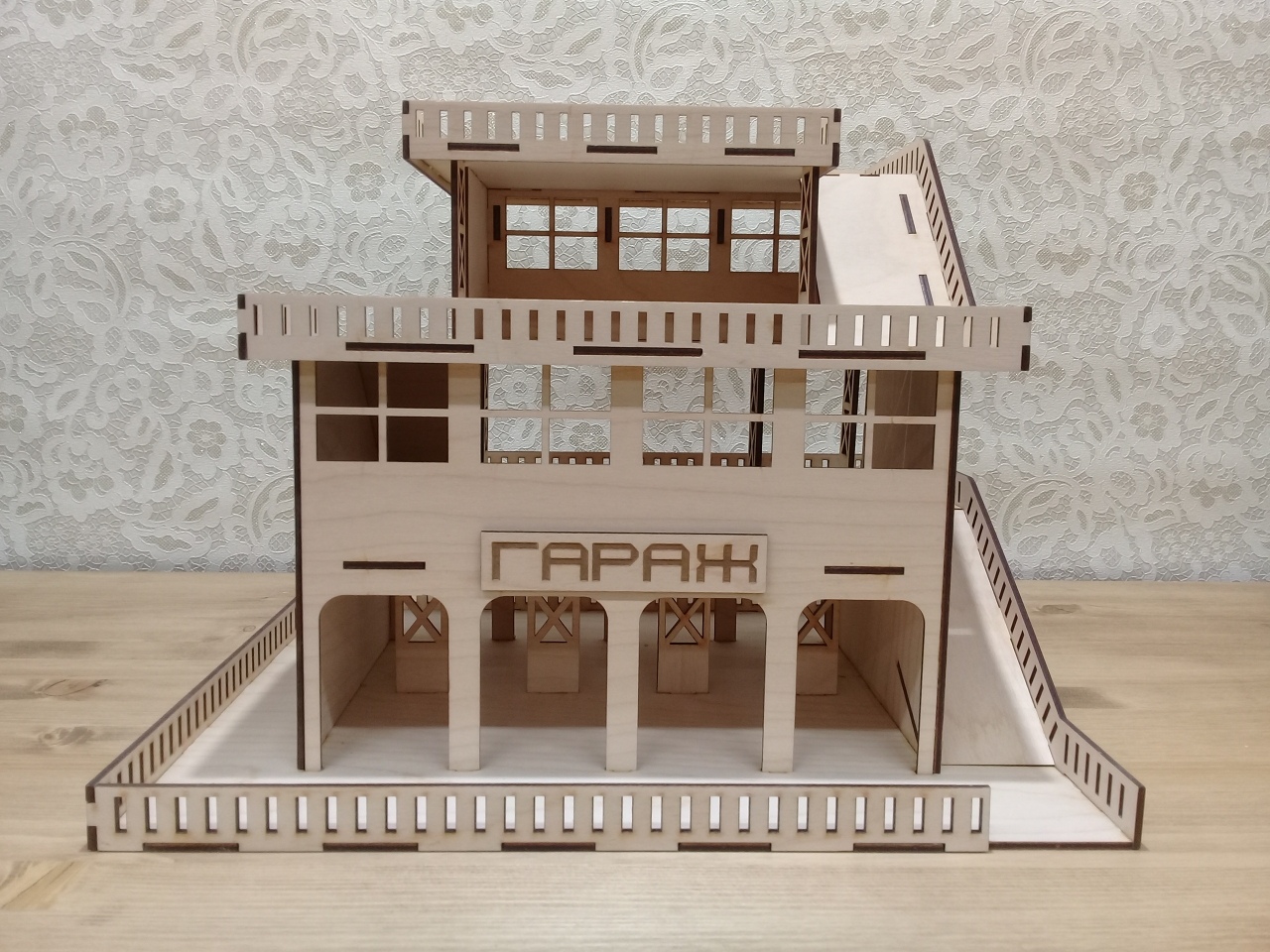 Wooden Building Laser Cutting CNC File Free - Dezin