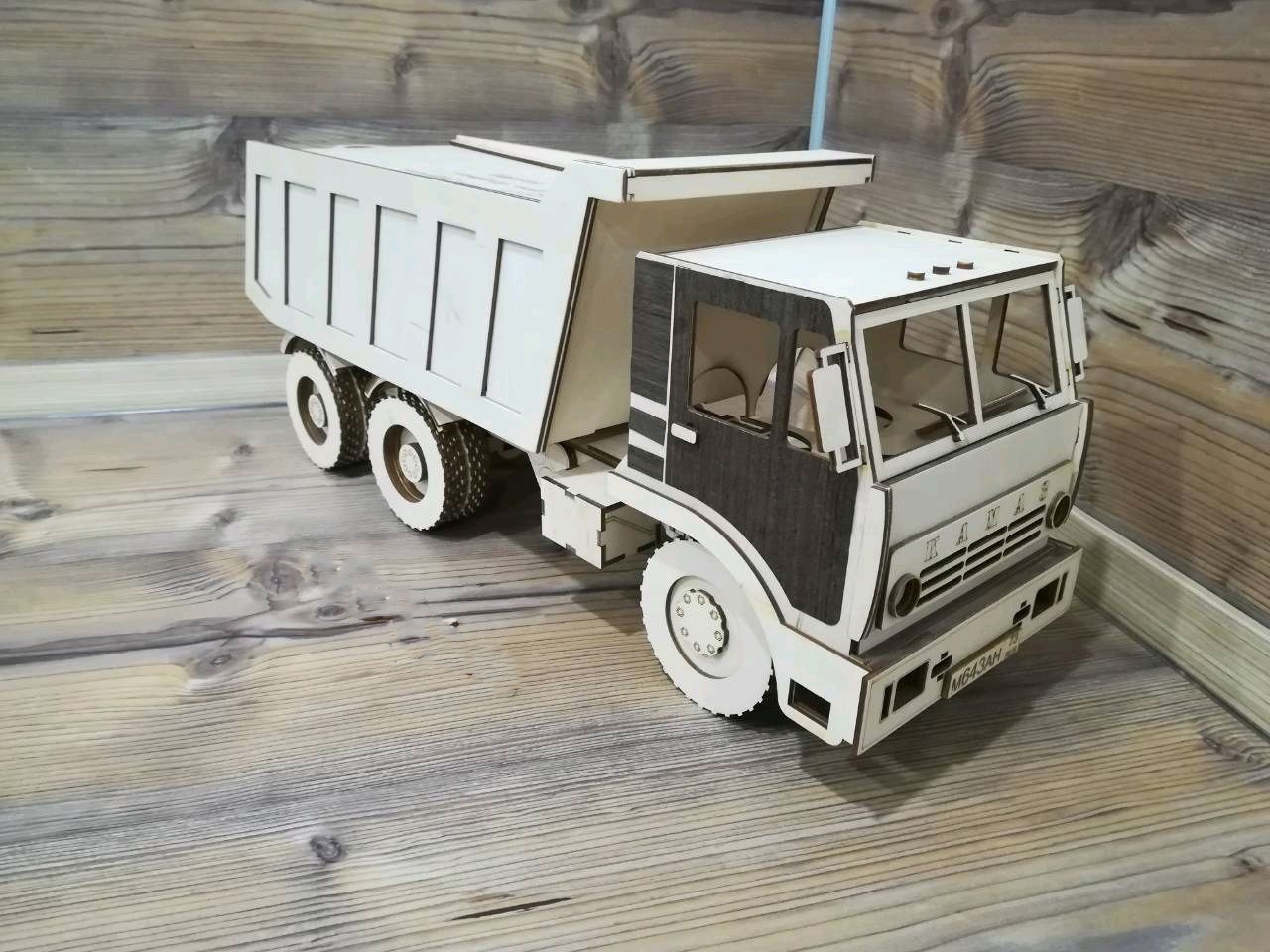 Wooden Truck Laser Cutting CNC File Free - Dezin