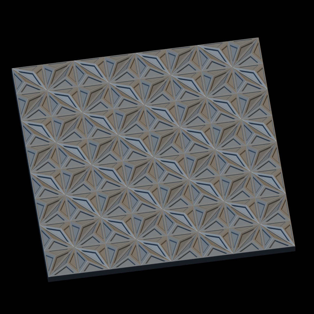 3d Panel stl for ROUTER, Artcam and Aspire free art 3d model download for CNC 2 - Dezin