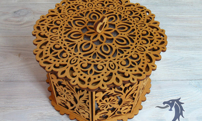 CASKET CNC LASER CUTTING CDR DXF FILE FREE - Dezin