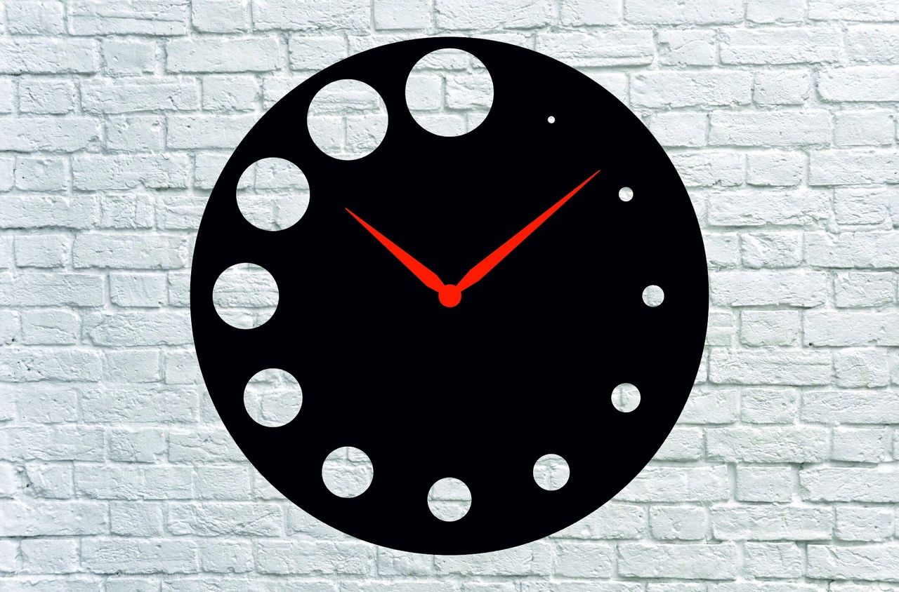 CIRCLES CLOCK CNC LASER CUTTING CDR DXF FILE FREE - Dezin