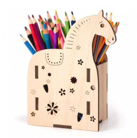 HORSE ORGANIZER CNC LASER CUTTING CDR DXF FILE FREE - Dezin