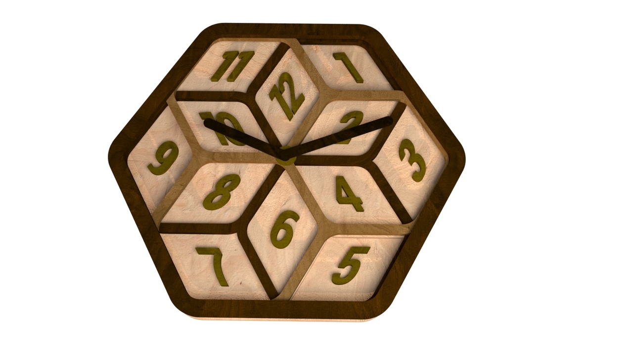ILLUSION CLOCK CNC LASER CUTTING CDR DXF FILE FREE - Dezin