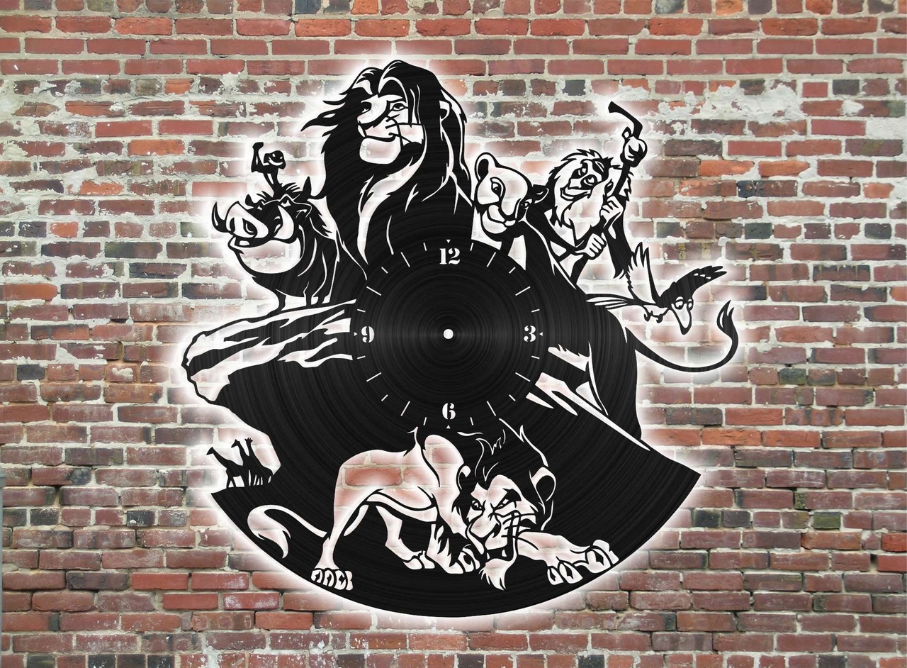 KING LION CLOCK CNC VECTOR FILE FREE - Dezin
