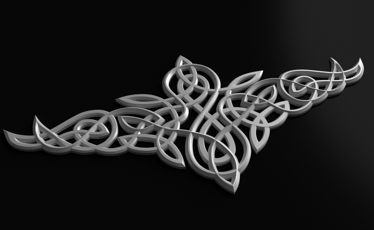 ORNAMENT WING STL FILE FREE