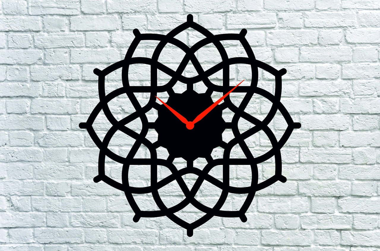 SHAMROCK CLOCK CNC LASER CUTTING CDR DXF FILE FREE - Dezin