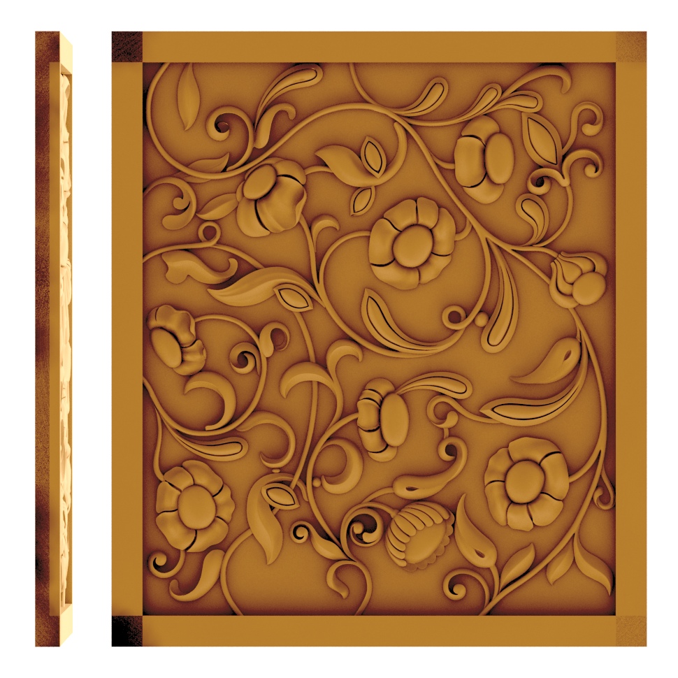 STL file of Flowers 3d Model for CNC Machine - Dezin