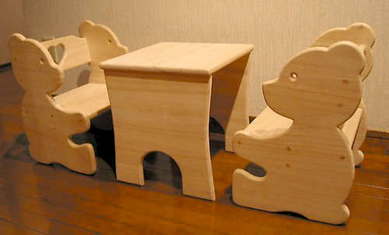 TEDDY BEAR FURNITURE CNC LASER CUTTING CDR DXF FILE FREE - Dezin