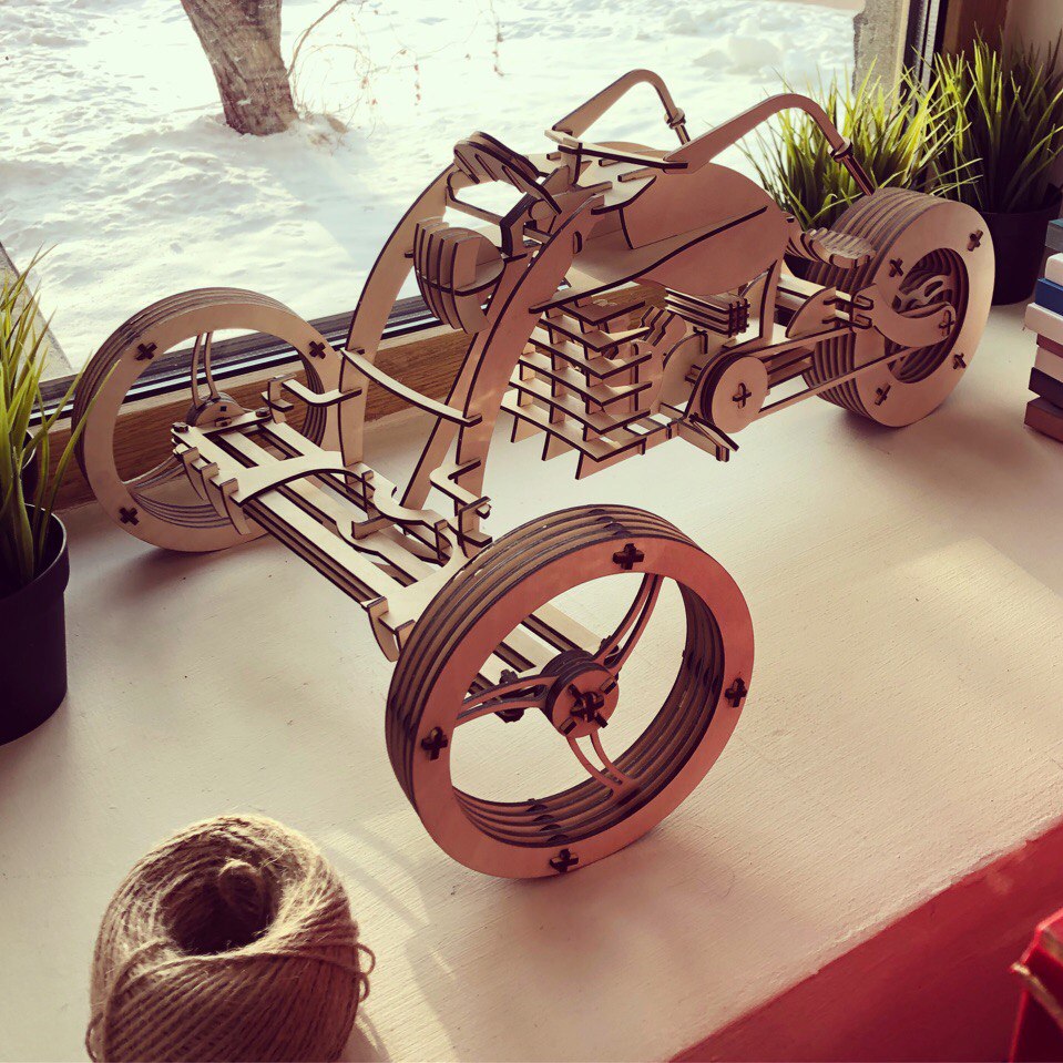 TRICYCLE CNC LASER CUTTING CDR DXF FILE FREE - Dezin