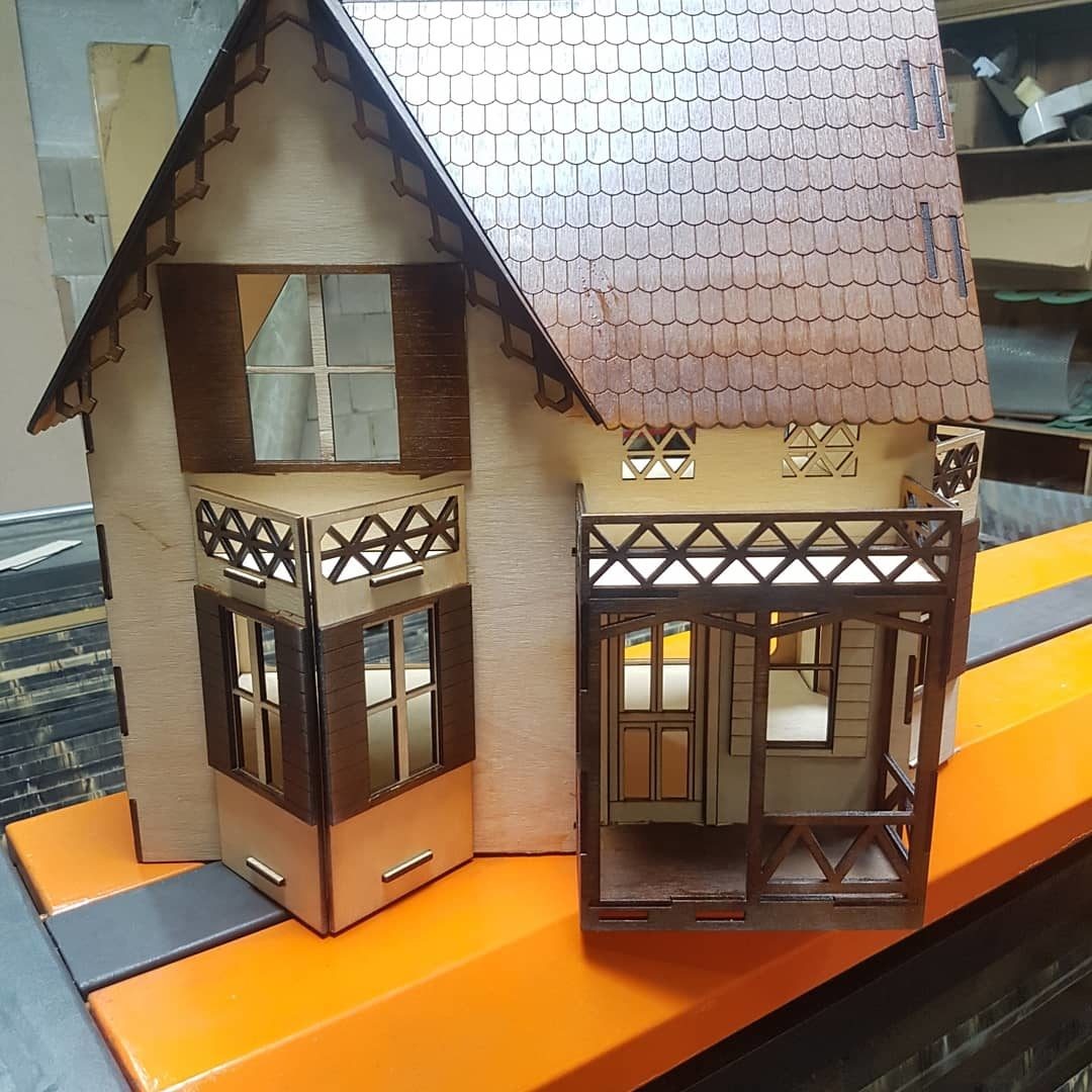 WOODEN DOLL HOUSE CNC CUTTING FILE - Dezin