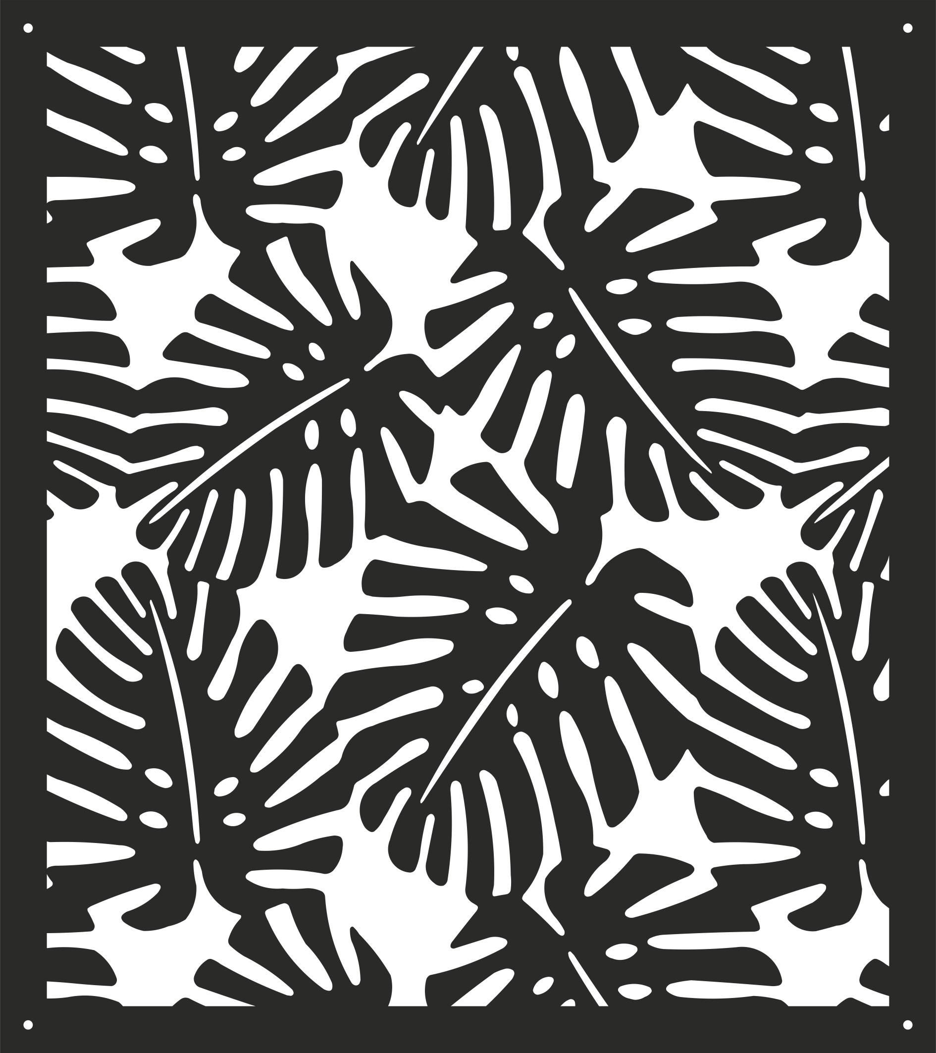 WOODEN PANEL CNC CUTTING FREE FILE -13 - Dezin