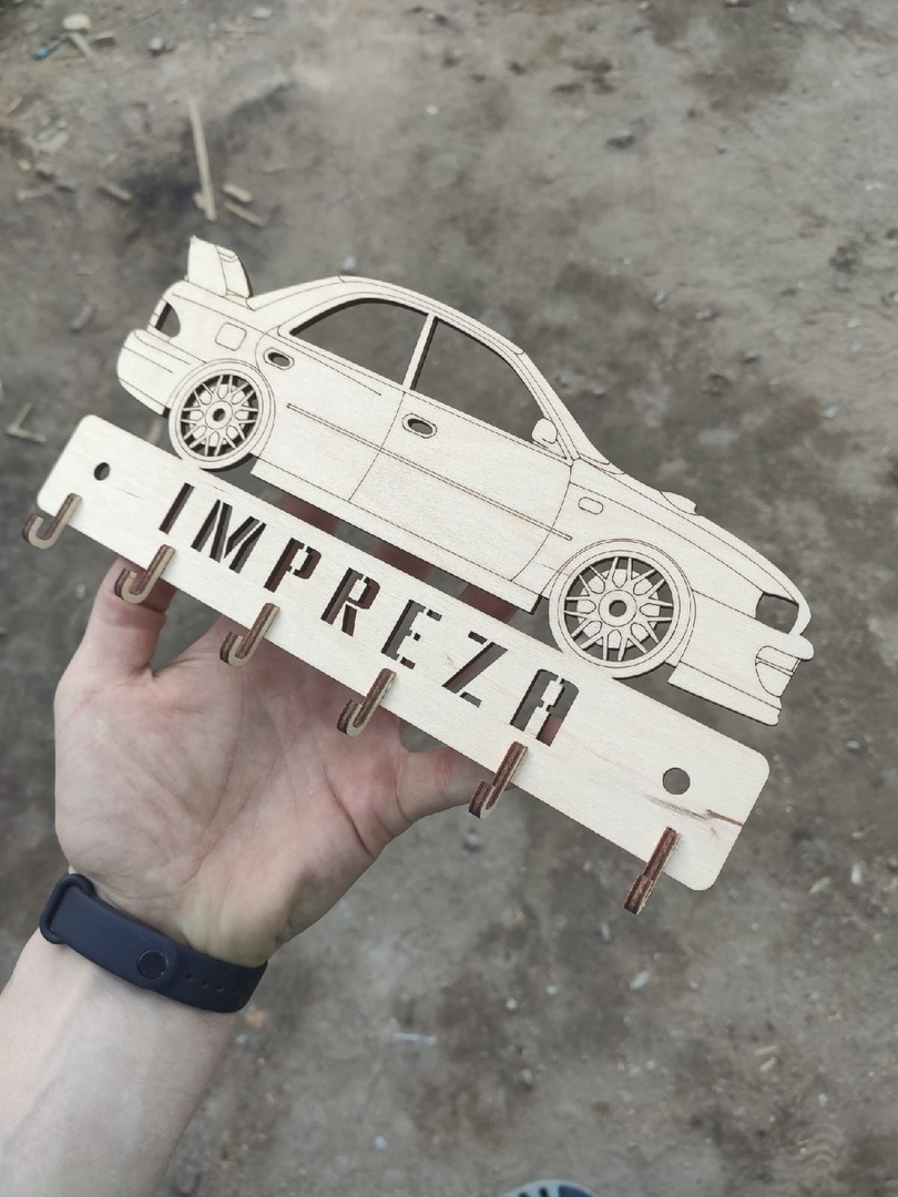 Wooden Car Hanger Laser Cutting CNC File Free - Dezin