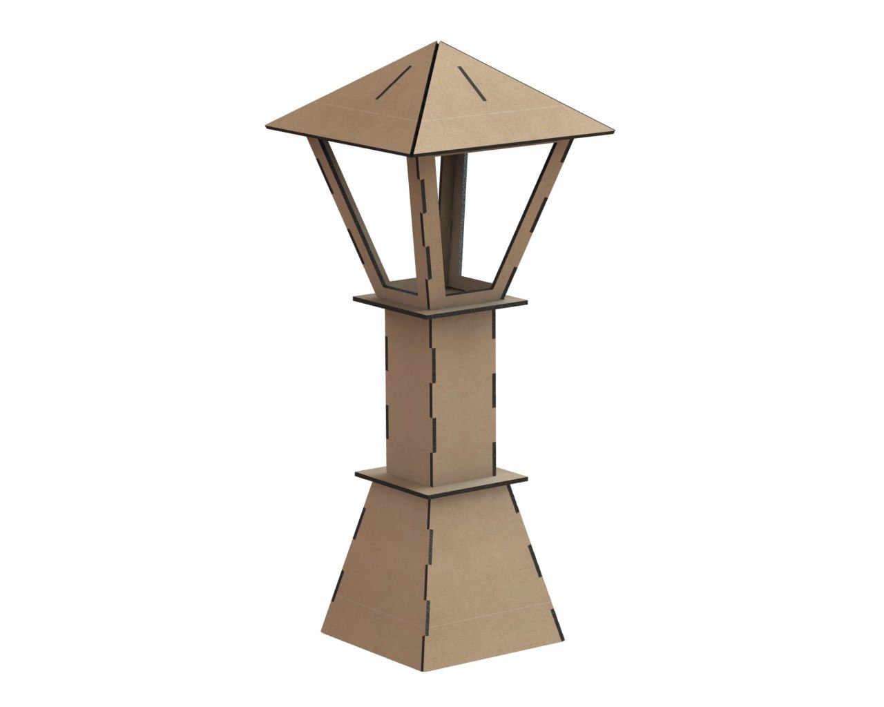 Wooden Table lamp Laser Cutting CNC File Free - Dezin