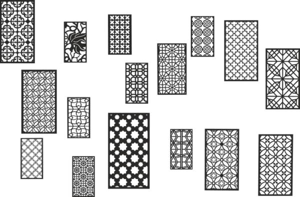 MDF Jali Geometric Design Pattern dxf File - Download Free Vector For ...