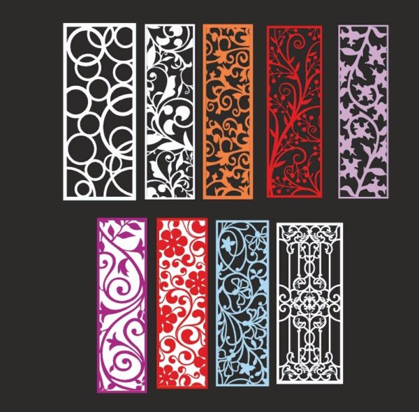 Laser Cut Screen Partitions Pattern Cnc Vector File Free