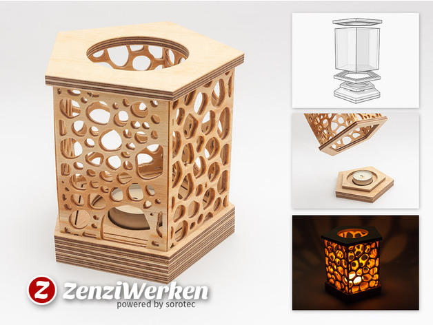 5-sided grill lantern dxf file free - Dezin