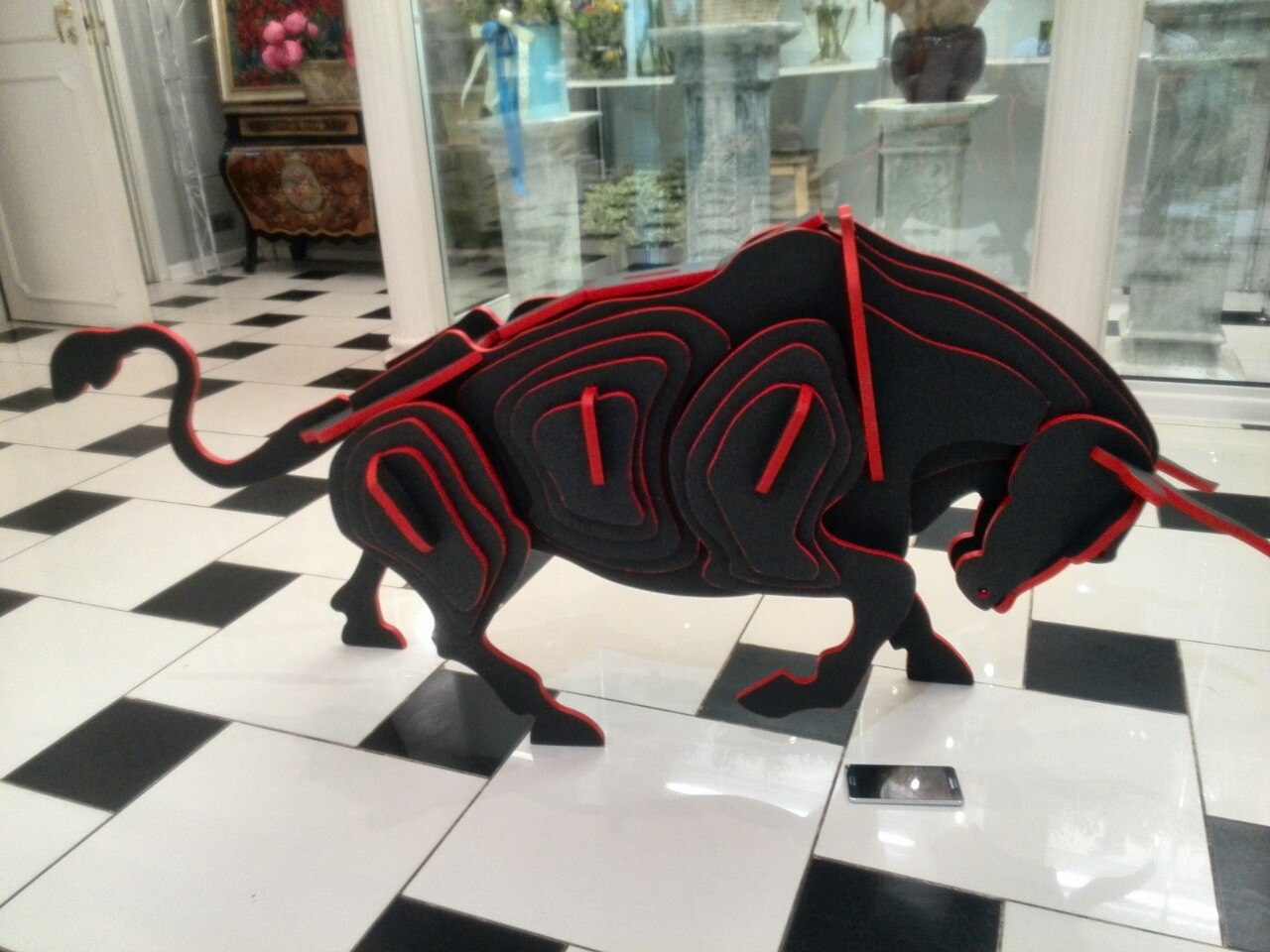 Laser Cut Bull 3D Puzzle Wooden Model DXF File - Dezin