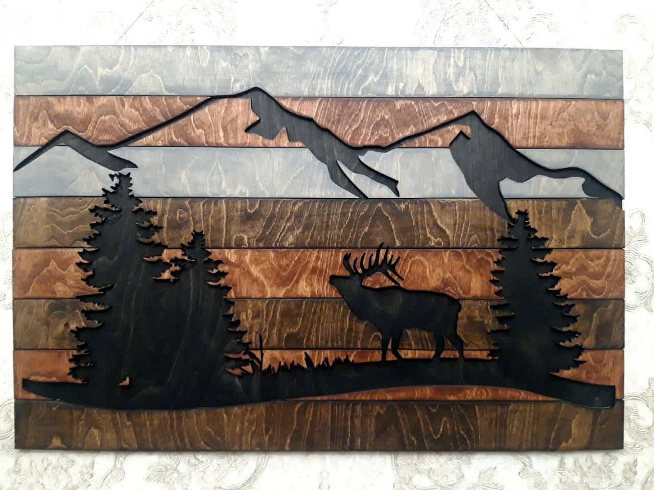 Laser cut wooden wallart free vector - Dezin