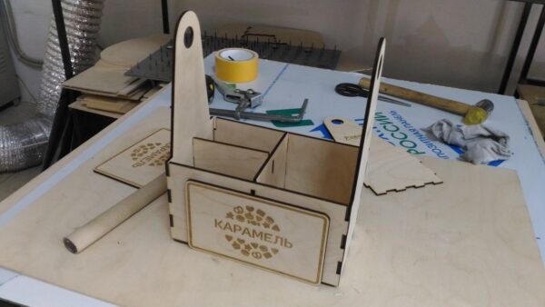 MDF ORGANIZER WITH DRAWER CNC LASER CUTTING CDR DXF FILE FREE - Dezin.info