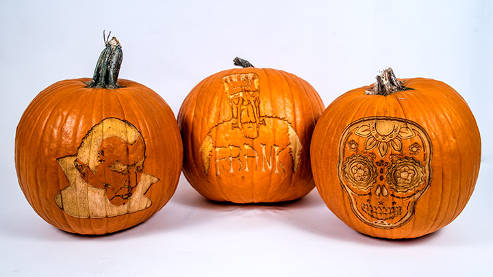 Laser Engraving on Pumpkins - Dezin