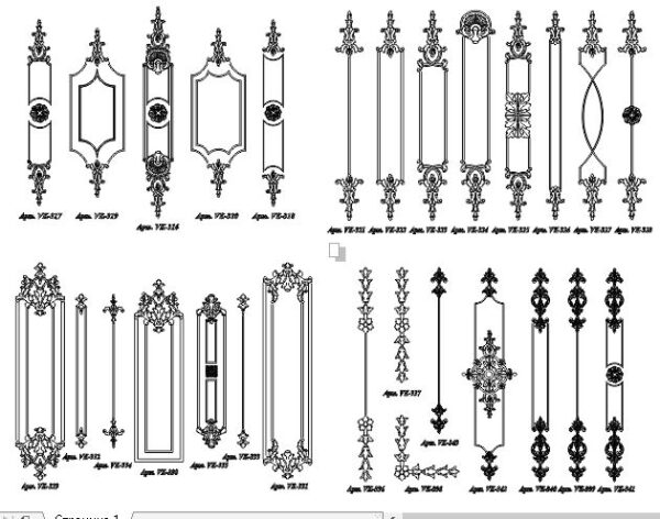 Layout for laser cutting Children’s furniture plywood DXF File - Dezin.info