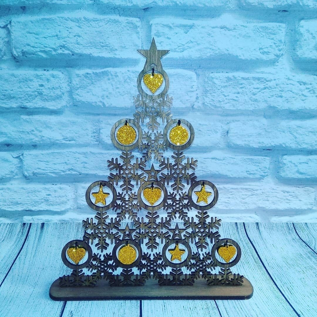 Laser Cut Christmas Tree DXF File Laser Cut Christmas Tree DXF File