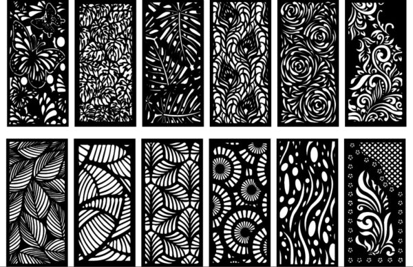 Laser Cut Decor Screen Panel Design Pattern DXF File - Dezin.info