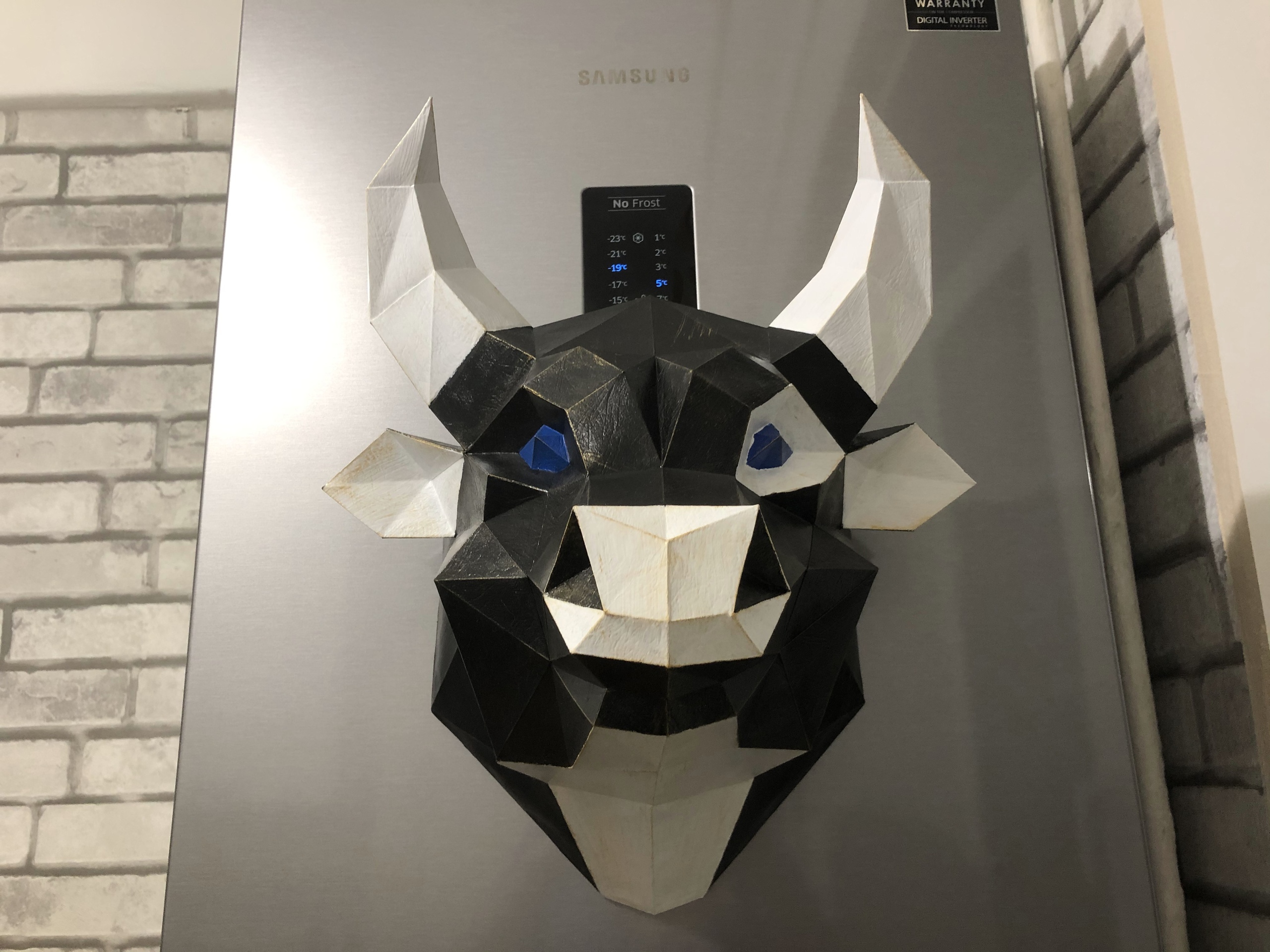 Bull Polygonal 3d Papercraft - Dezin