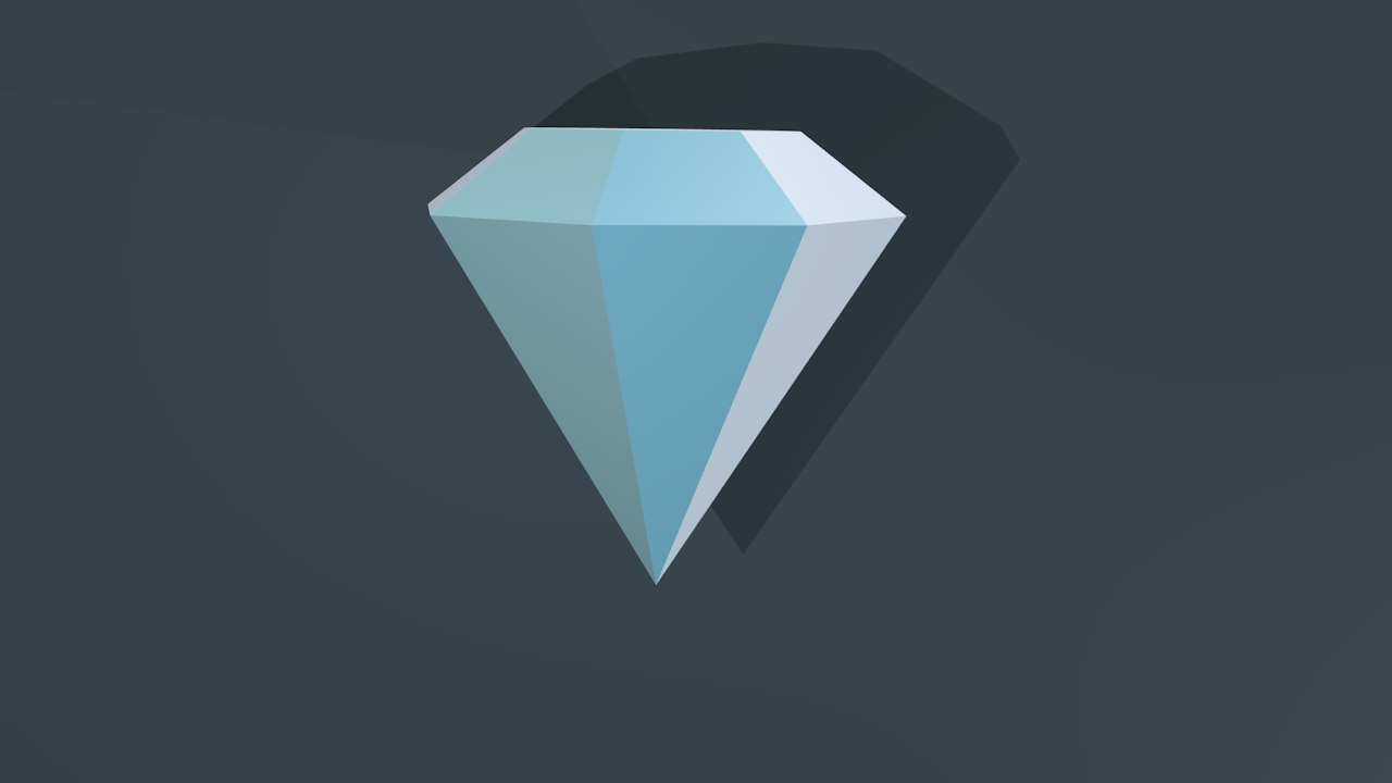 Diamond 3d Polygonal Papercraft Template - Dezin