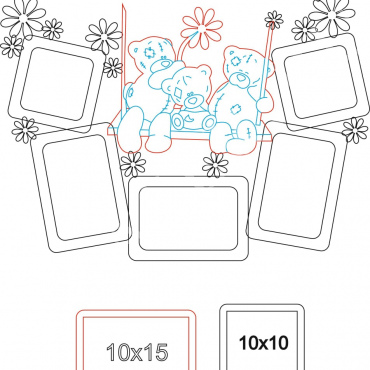 Frames and teddy bears - Dezin