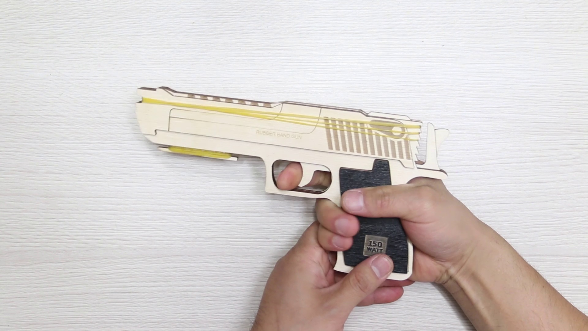 Gun with rubber band Dxf Drawing - Dezin