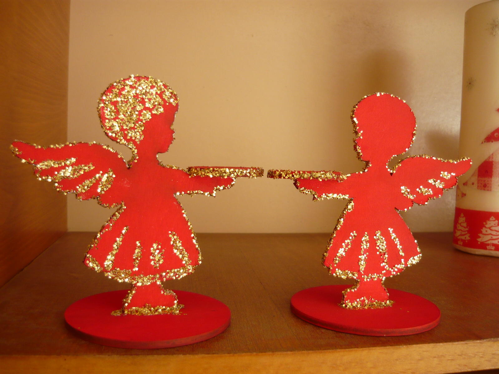 Laser Cut Angel Candle Holder CDR File - Dezin