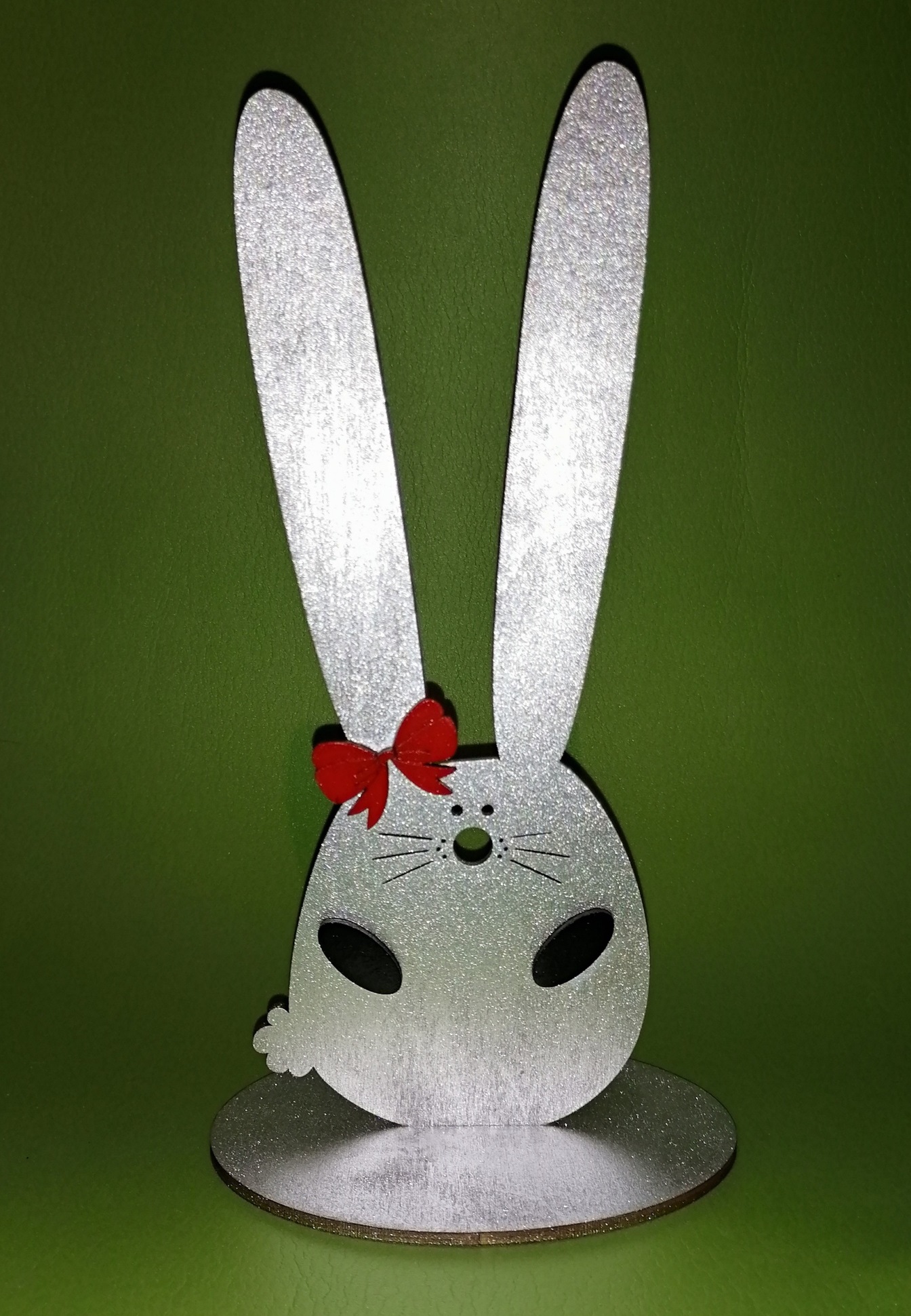 Laser Cut Bunny Hairband Stand Headband Holder Hairclip Showcase CDR File - Dezin