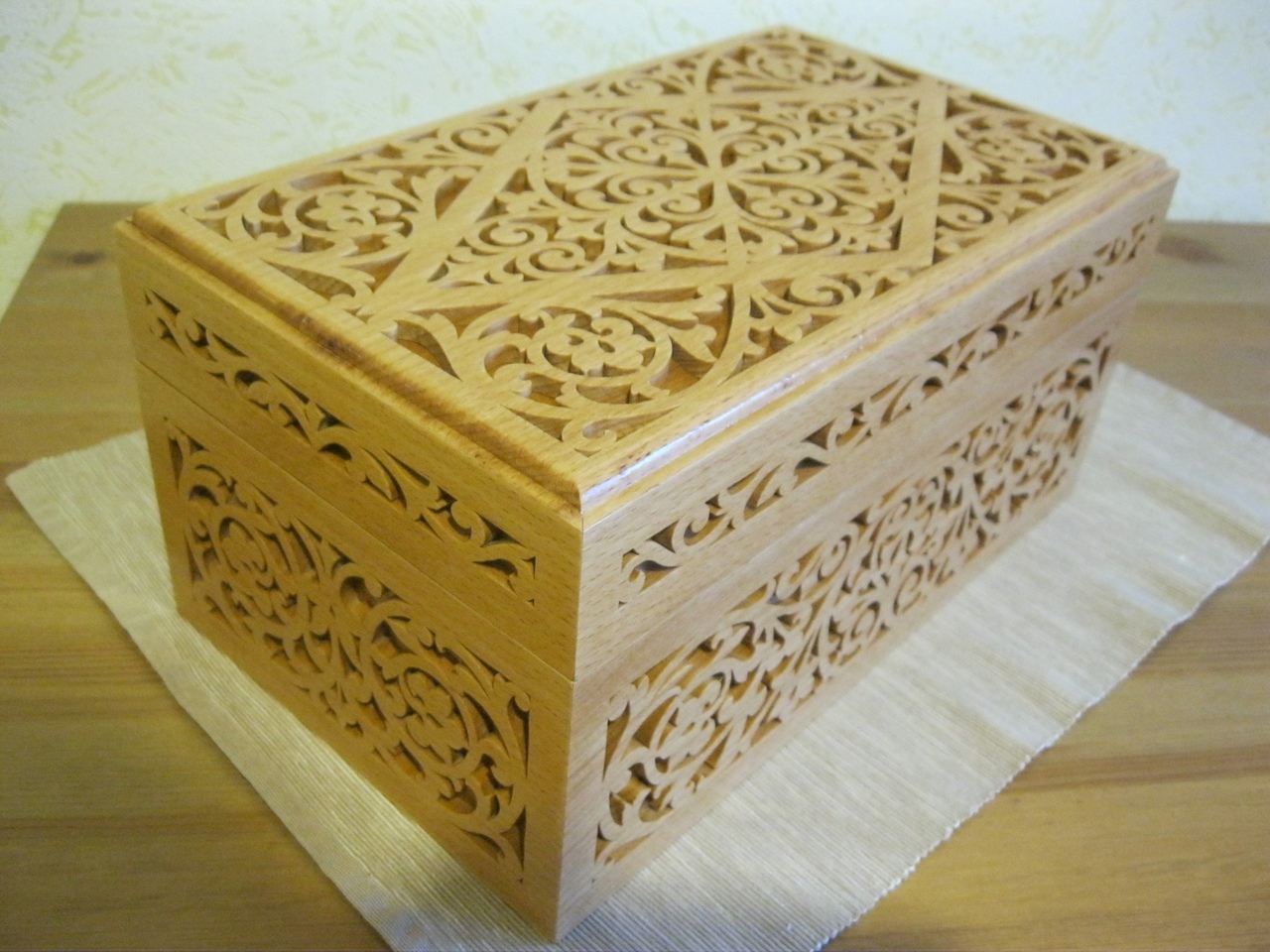 Laser Cut Decorative Wooden Box 6mm CDR File - Dezin