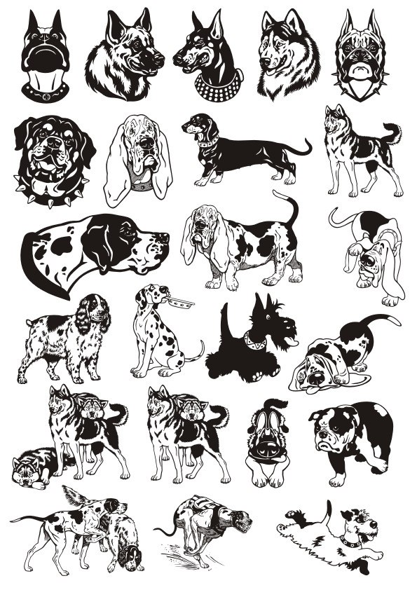 Laser Cut Dog layouts Laser Cut Dog layouts