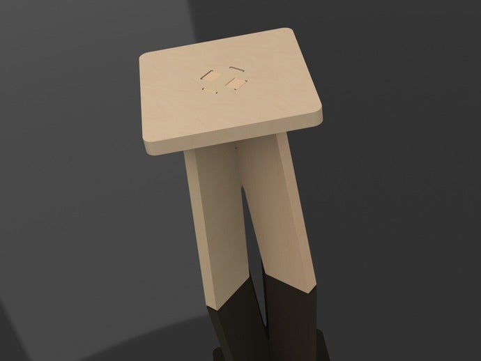 Laser Cut Stool - Dezin