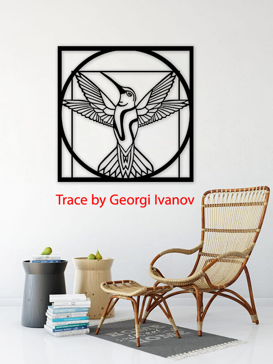 Layout of Bird Frame Wall Decor Wall Art - Dezin