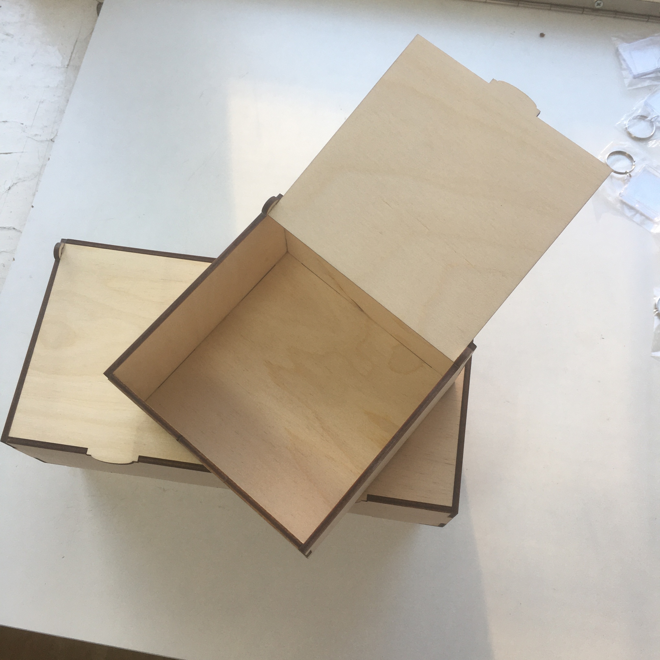 Layout of Box 13x13x6.5 cm, plywood 3.5mm - Dezin