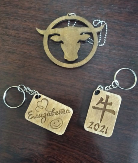 Layout of Bull KeyChains - Dezin