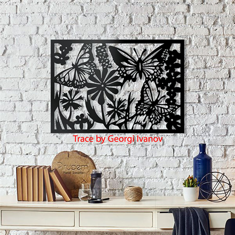 Layout of Butterfly Wall Decor Wall Art - Dezin