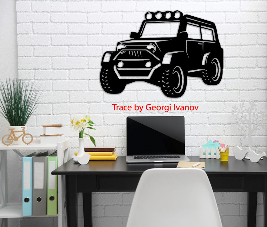 Layout of Car Model Wall Decor - Dezin