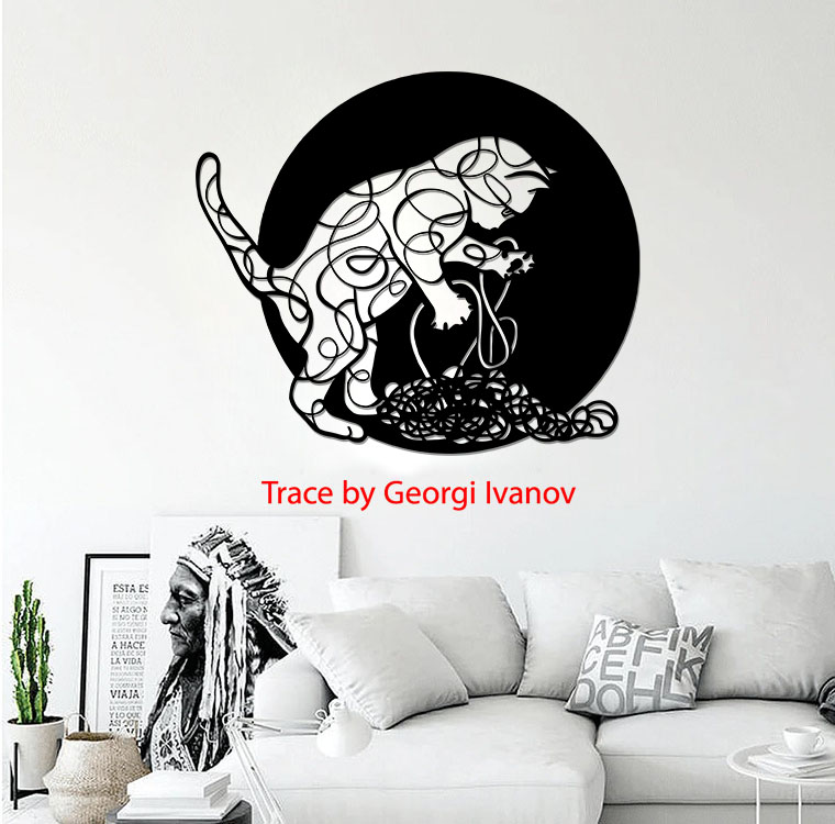 Layout of Cat Wall Decor Wall Art - Dezin