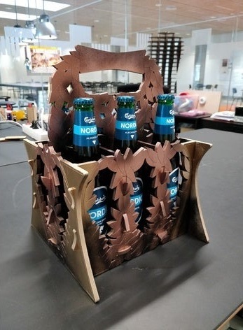 Layout of Cool beer carrier - Dezin