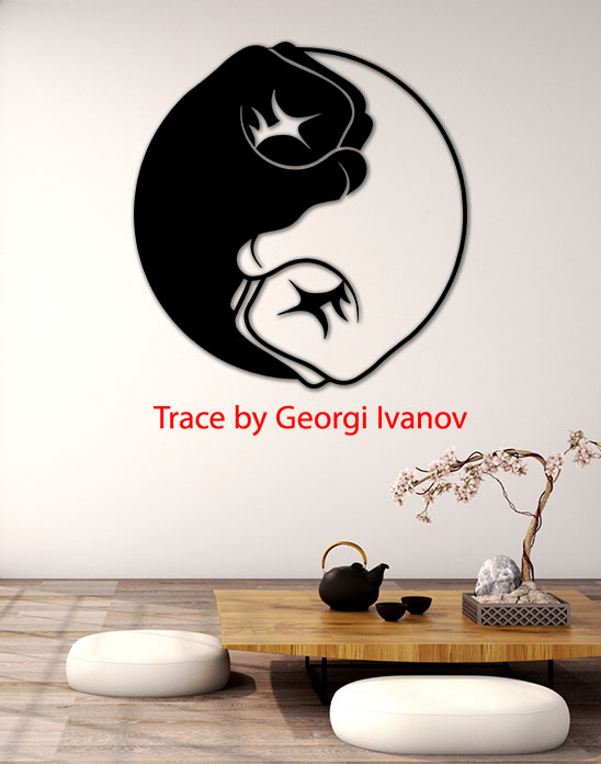 Layout of Hand Wall Decor - Dezin
