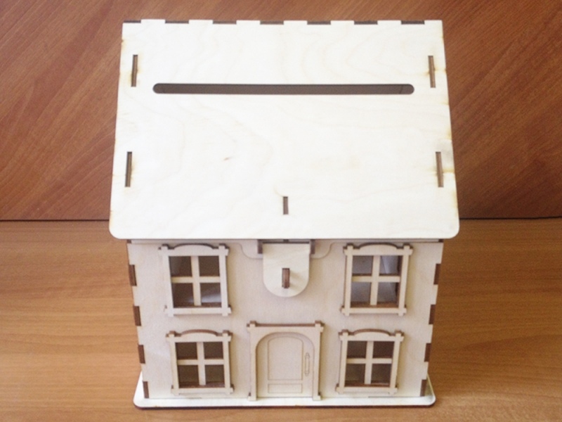 Layout of House Piggy Bank - Dezin