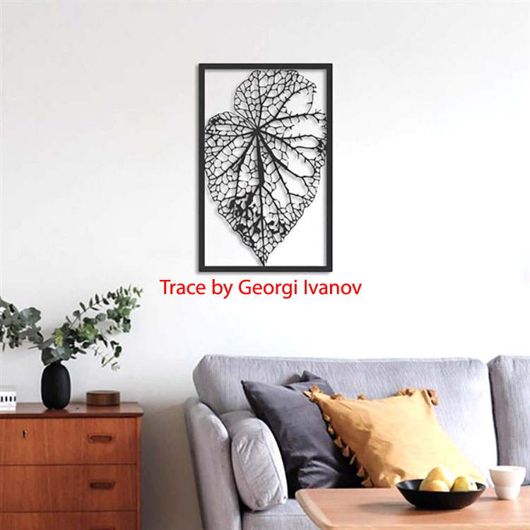 Layout of Leaf Wall Decor Wall Art - Dezin